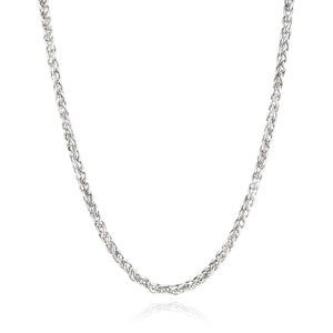 Stainless Steel Spiga Necklace (5mm) - 24"