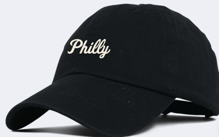 Philly Script Hat Black