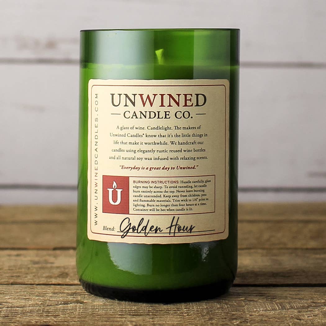 Golden Hour Signature Series - Wine Bottle Candle