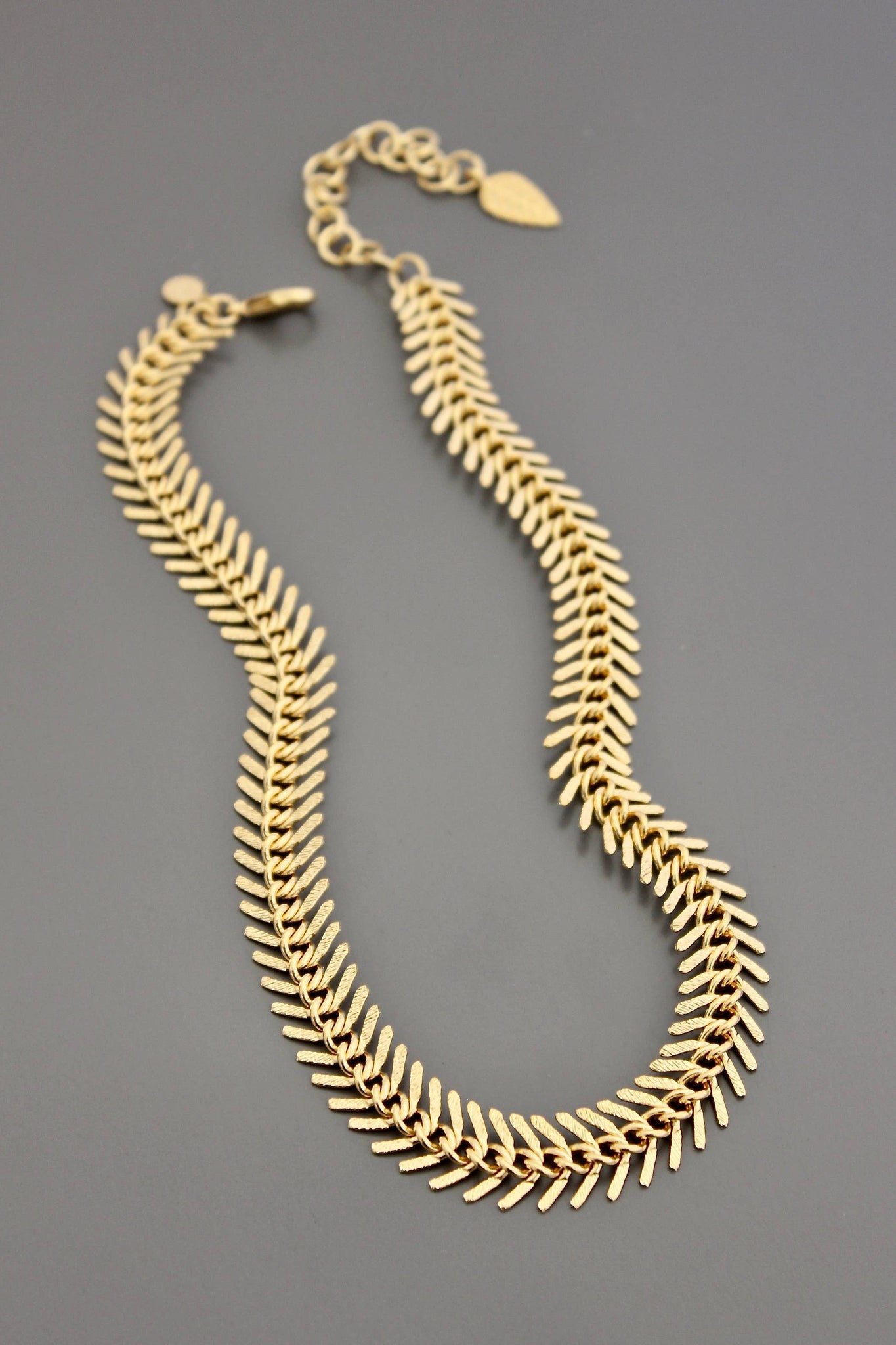 Gold Chain Fish Bone