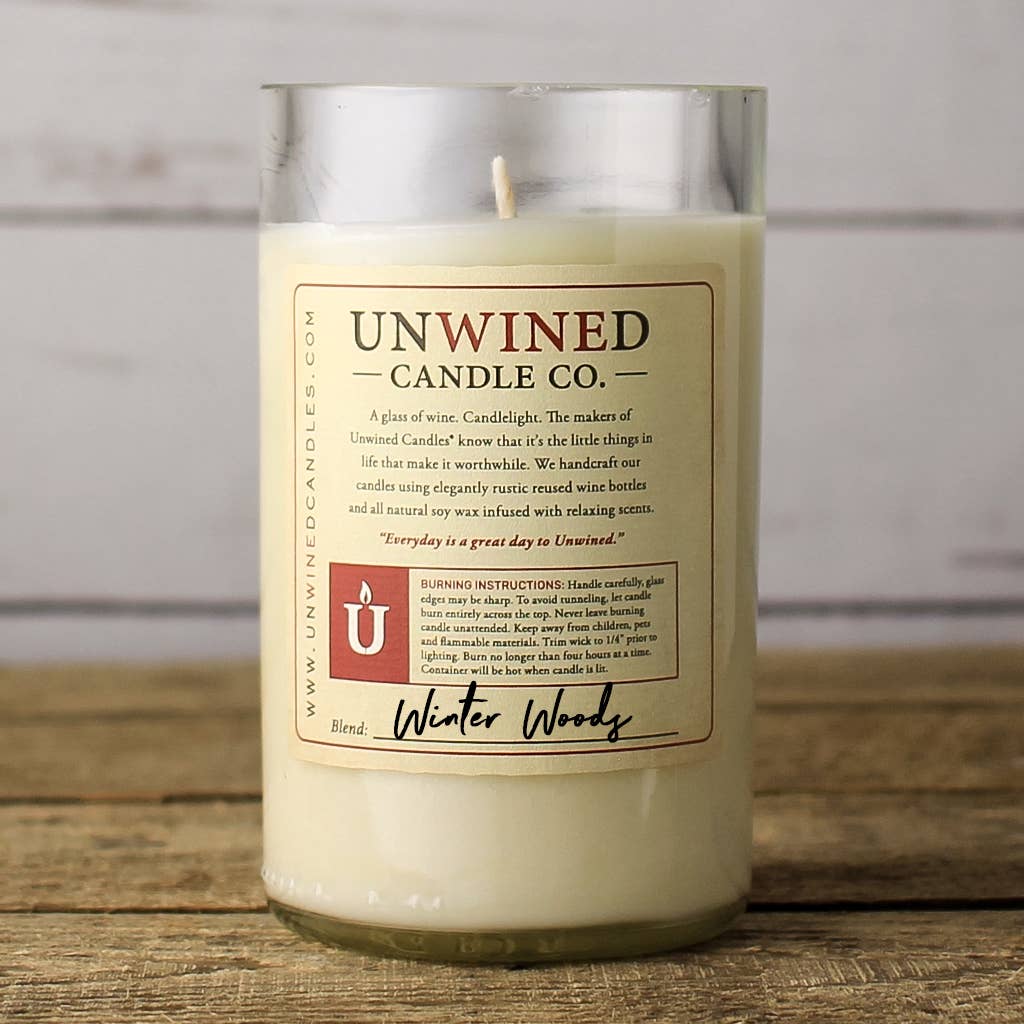 Winter Woods Signature Series - Wine Bottle Candle